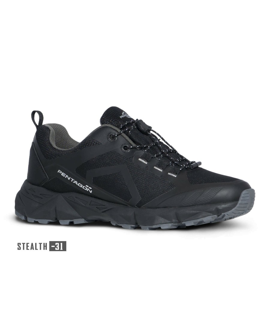 Footwear Pentagon Tactical Trekking | Kion Wp Trekking Shoes - Stealth Black 31-Stealth Black