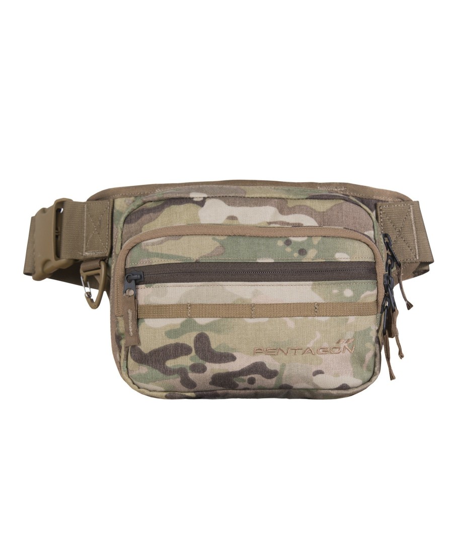 Backpacks & Bags Pentagon Tactical Concealment Bag & Pouches | Runner Pouch Camo 67-Multicam