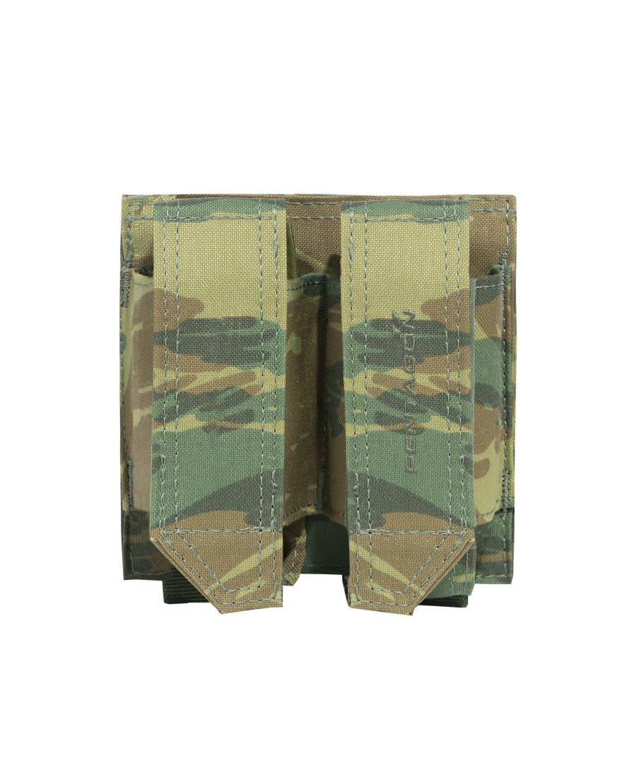 Tactical Equipment Pentagon Tactical Mag Pouches | Double Fb Pouch Camo 56-Gr.Camo