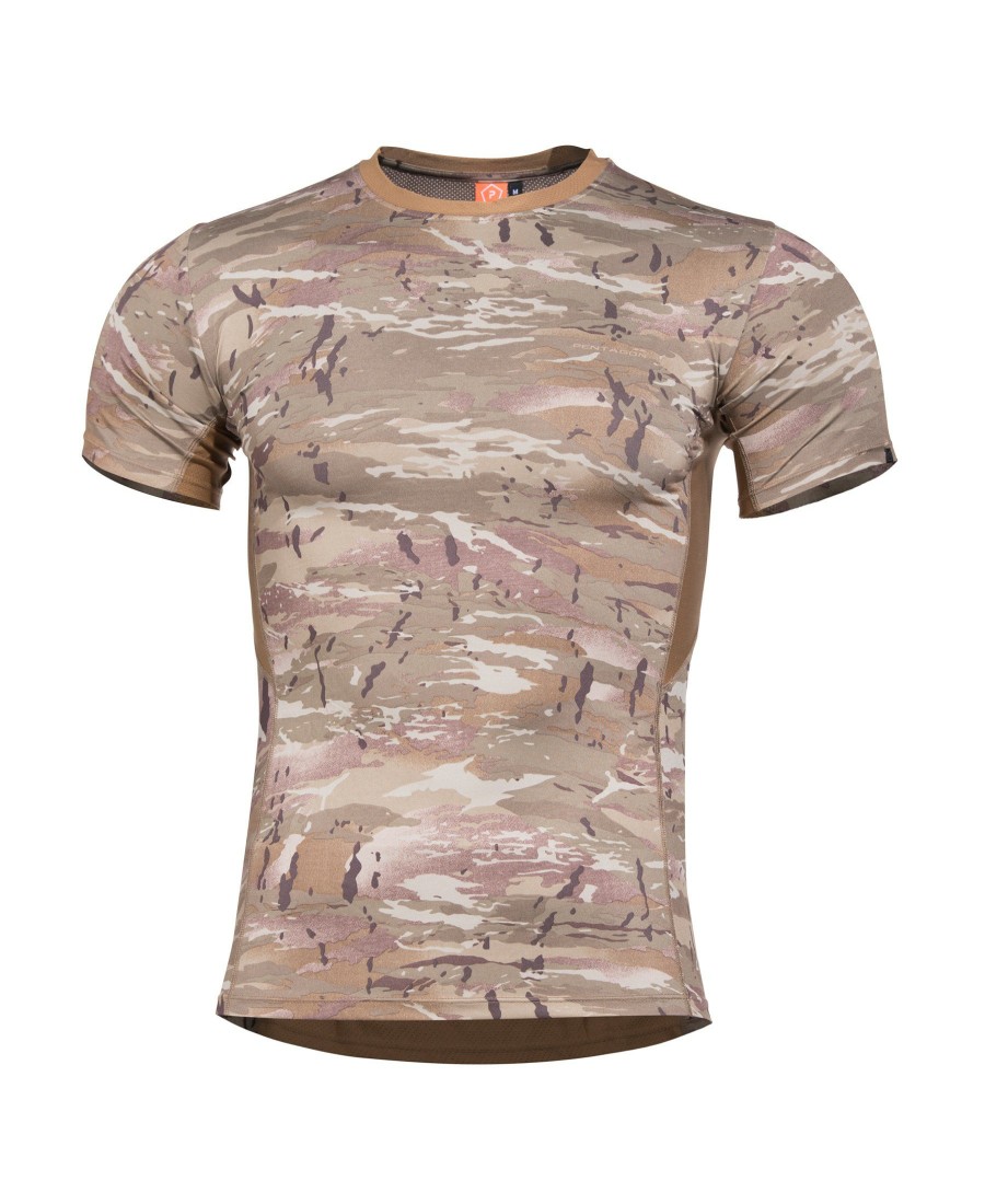 Clothing Pentagon Tactical Short Sleeve | Apollo Tac Fresh Shirt Camo