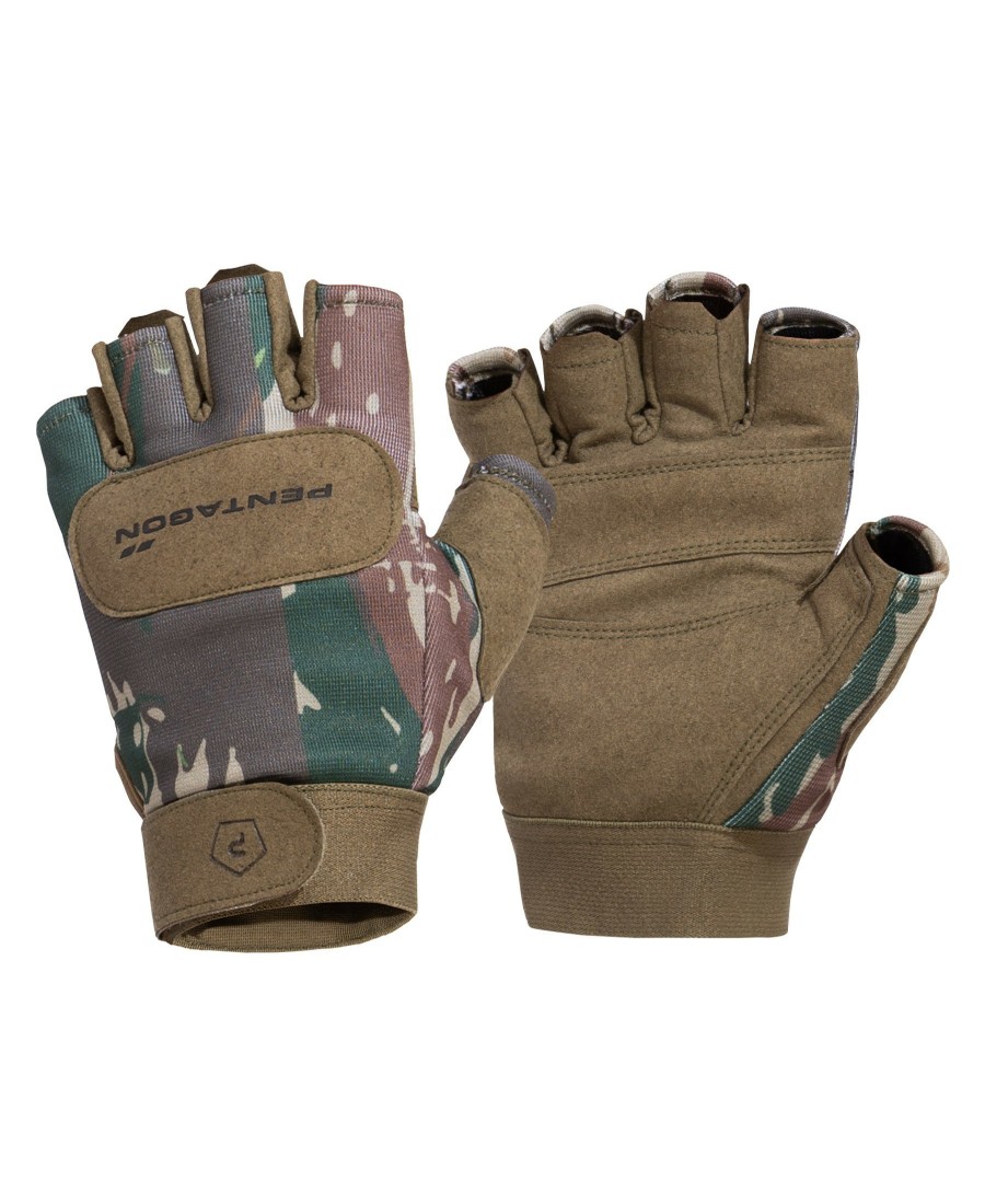 Tactical Equipment Pentagon Tactical | Duty Mechanic 1/2 Gloves Camo 56-Gr.Camo