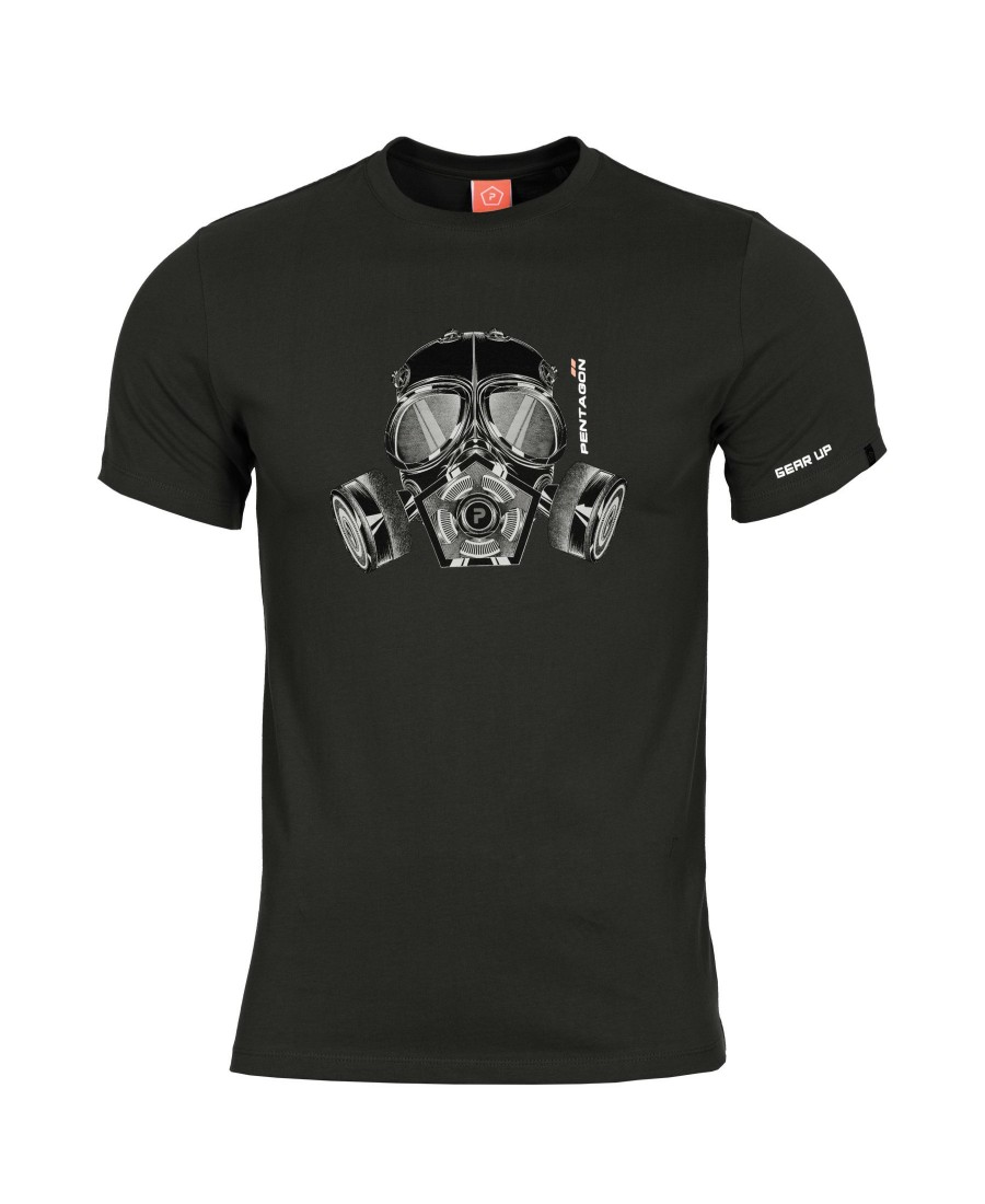 Clothing Pentagon Tactical Tees | Ageron "Gas Mask" T-Shirt