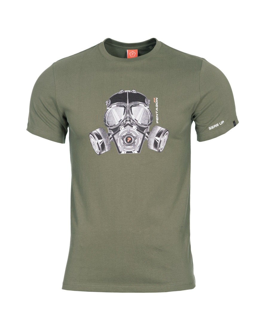 Clothing Pentagon Tactical Tees | Ageron "Gas Mask" T-Shirt