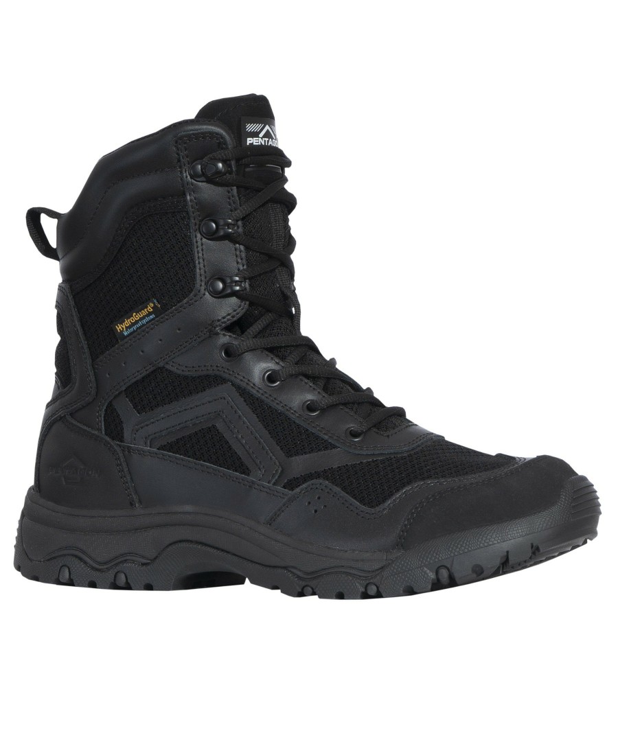 Footwear Pentagon Tactical Trekking | Scorpion V2 Leather 8" Boots 01-Black