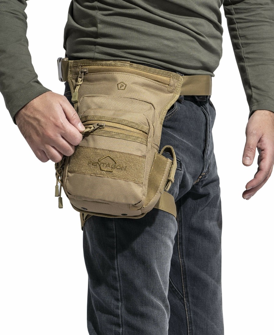 Backpacks & Bags Pentagon Tactical Concealment Bag & Pouches | Max-S 2.0 Thigh Pouch