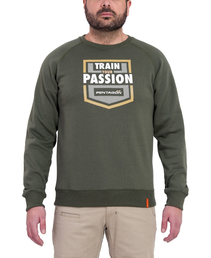 Clothing Pentagon Tactical Sweaters | Hawk "Train Your Passion" Sweater