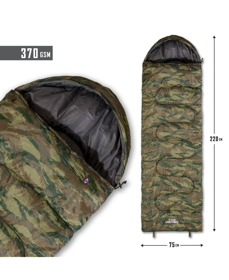 Tactical Equipment Pentagon Tactical Sleeping Bags | Major Sleeping Bag 370Gr/M² Camo 56-Gr.Camo