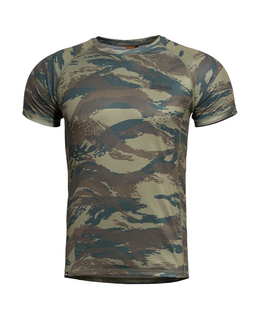 Clothing Pentagon Tactical Short Sleeve | Body Shock Activity Shirt Greek Lizard 56-Gr.Camo