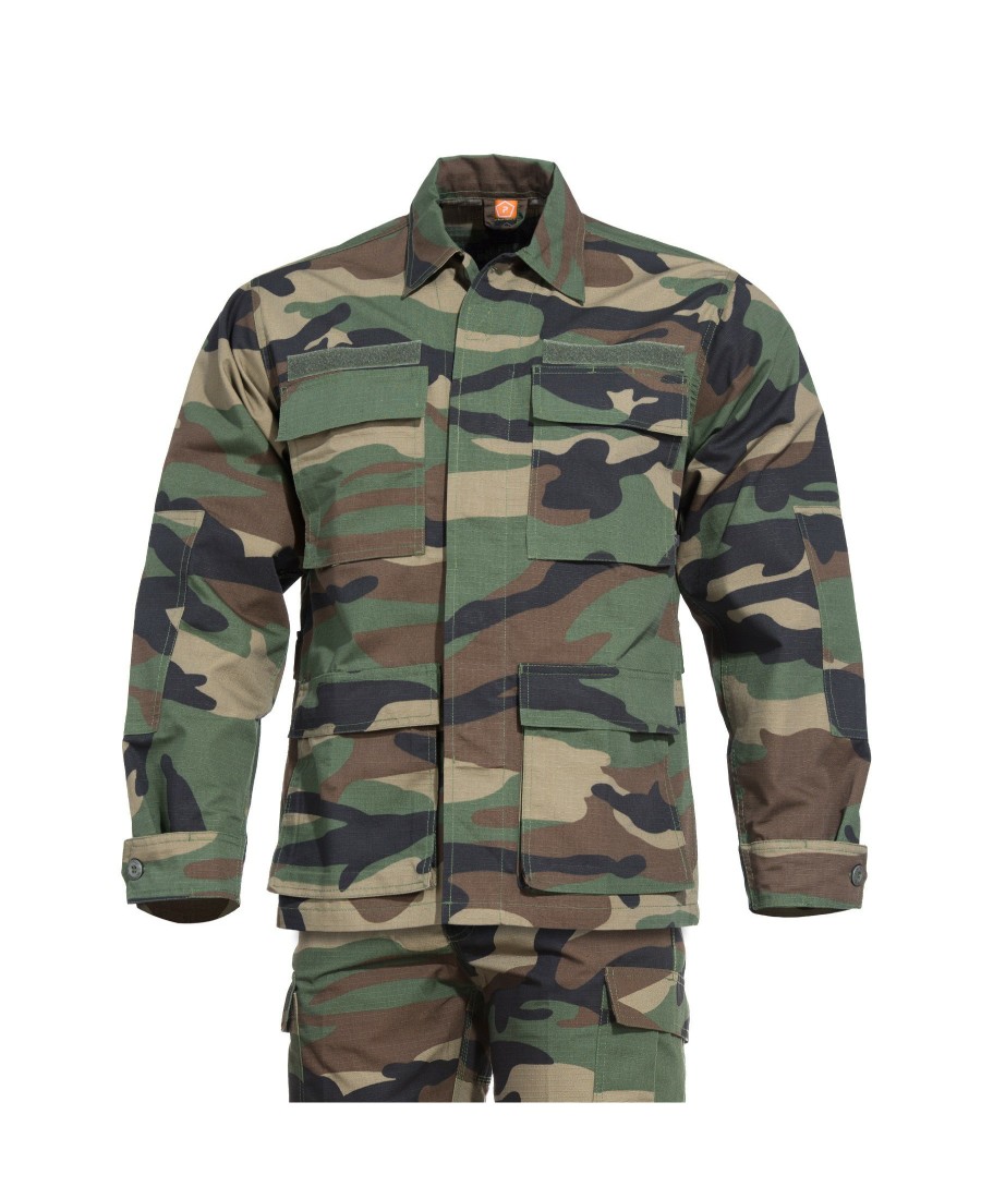 Clothing Pentagon Tactical Camouflage | Bdu 2.0 Uniform Set Woodland 51-Woodland