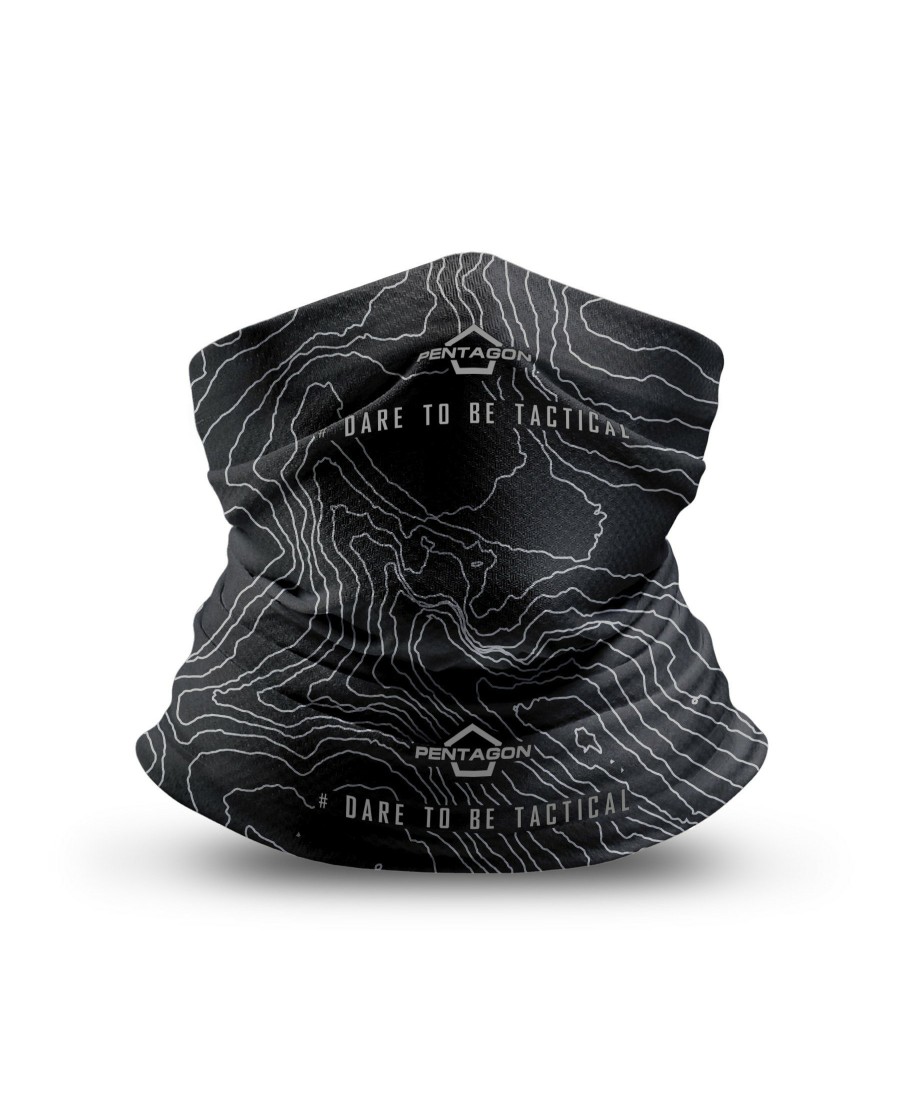 Tactical Equipment Pentagon Tactical Neck Gaiters | Skiron "Topographic Map" Neck Gaiter