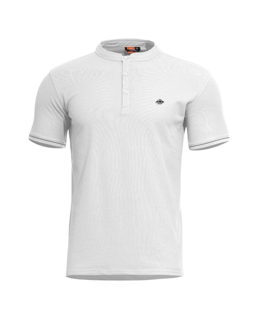 Clothing Pentagon Tactical Polo/Button Ups | Levantes Henley Stripes T-Shirt