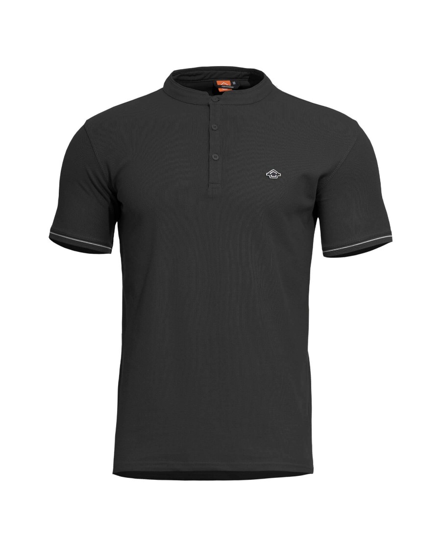 Clothing Pentagon Tactical Polo/Button Ups | Levantes Henley Stripes T-Shirt