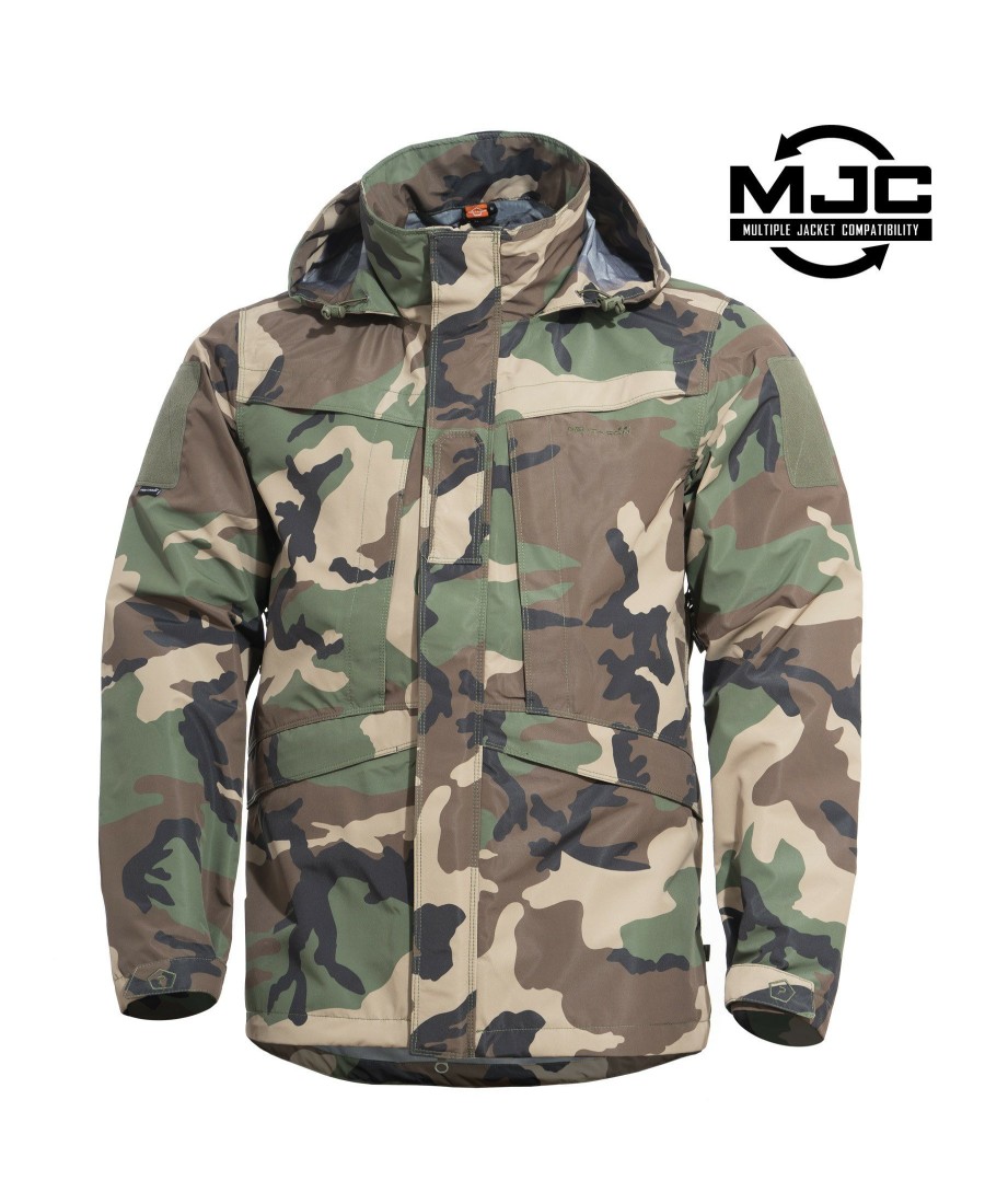 Clothing Pentagon Tactical Shells | Hurricane Shell Jacket Camo