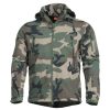 Clothing Pentagon Tactical Mid Layer | Artaxes Soft-Shell Woodland 51-Woodland