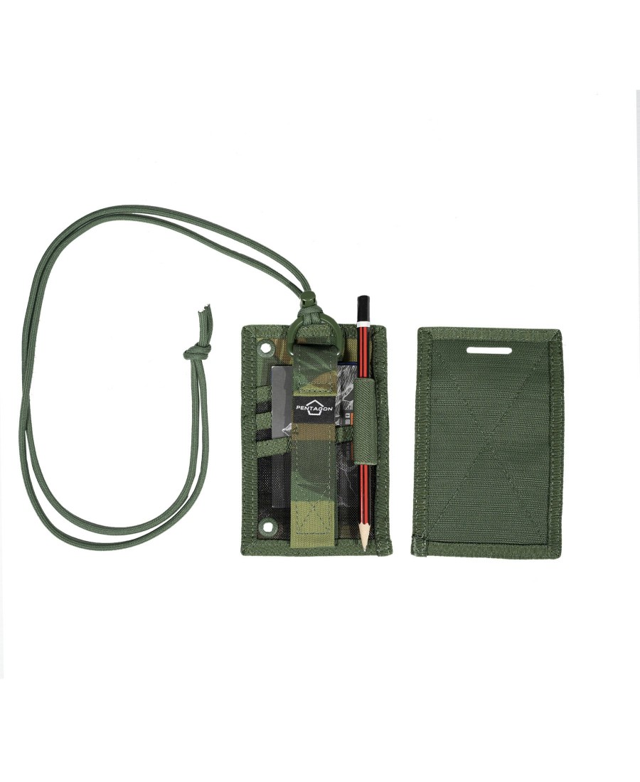 Backpacks & Bags Pentagon Tactical Utility Pouches | Tactical Id Card Holder Camo 56-Gr.Camo