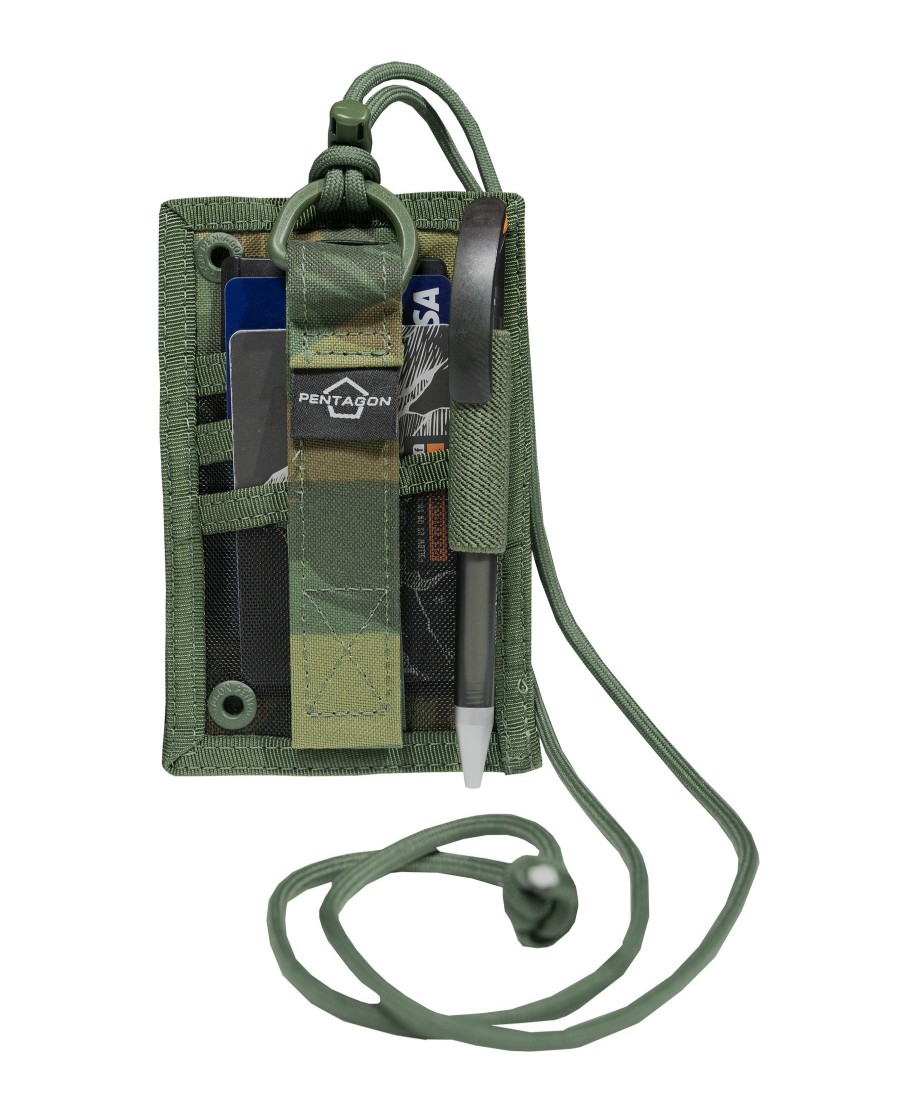 Backpacks & Bags Pentagon Tactical Utility Pouches | Tactical Id Card Holder Camo 56-Gr.Camo